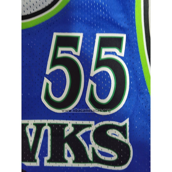 Camiseta Atlanta Hawks Dikembe Mutombo NO 55 Mitchell & Ness 1996-97 Verde
